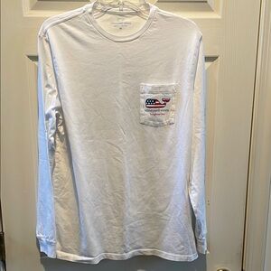 Vineyard Vines Unisex White Long Sleeve Shirt - Size M
